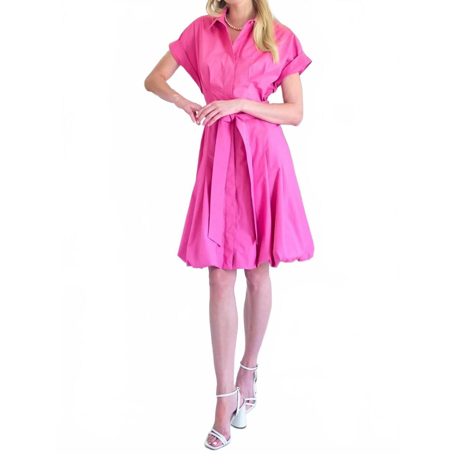 New Finley Libby Bubble Dress In Fuchsia